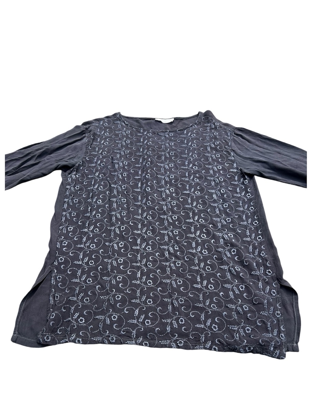 Biya Johnny Was Embroidered Rayon Boho Tunic Size L